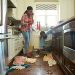 flooded kitchen in San Fernando Valley