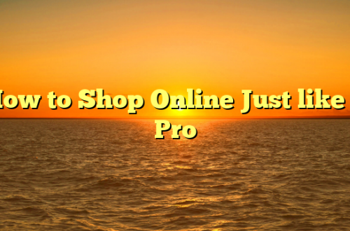 How to Shop Online Just like a Pro