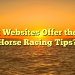 What Websites Offer the Best Horse Racing Tips?