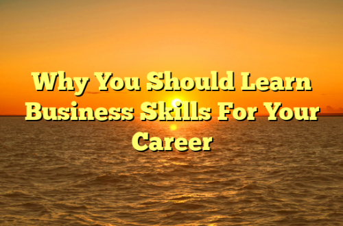 Why You Should Learn Business Skills For Your Career